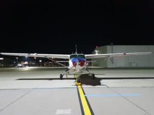 Flugzeug für Wärmebildaufnahmen