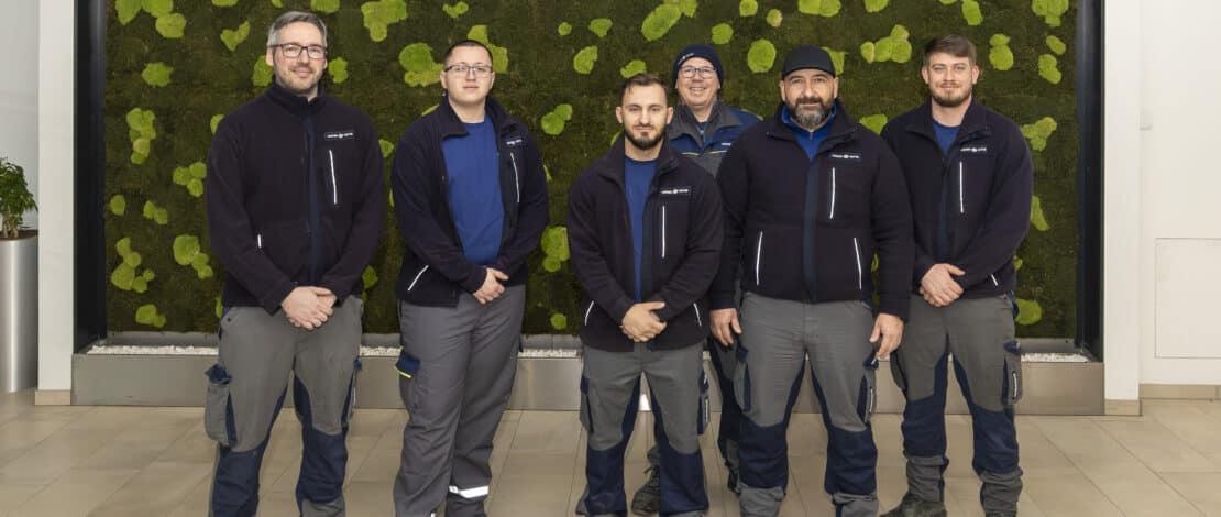 Gruppenfoto Kabelmonteure