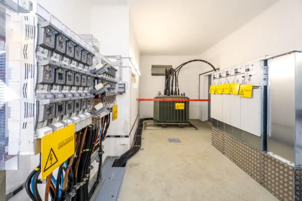 Trafostation von innen